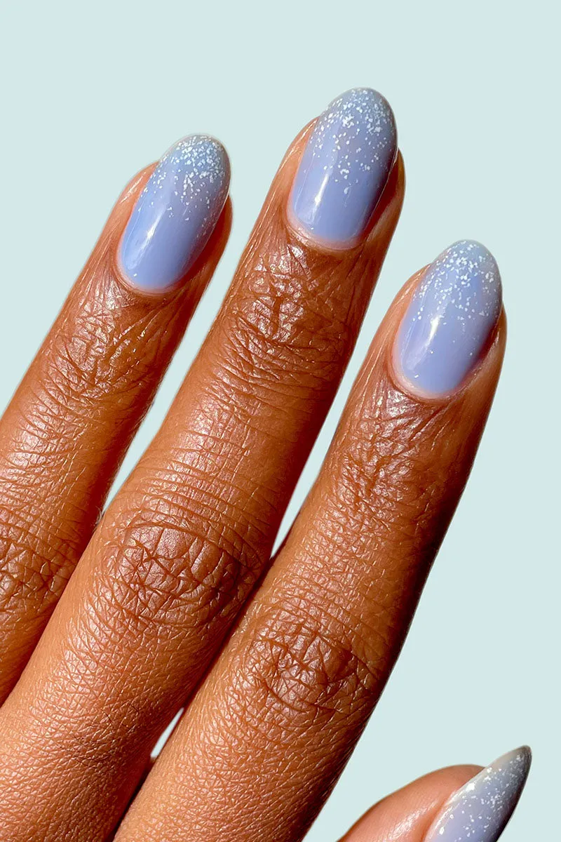 Cirque Colors Snow Angel nagellack vit glittertopper