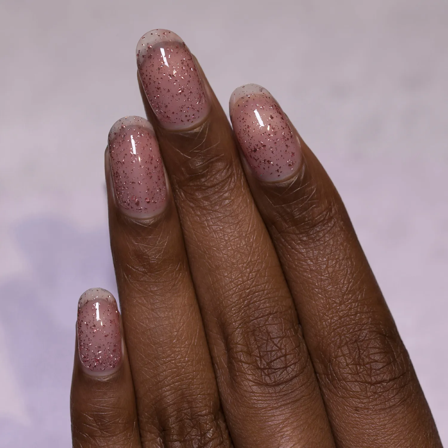 ILNP Empress nagellack rosa flakie topper