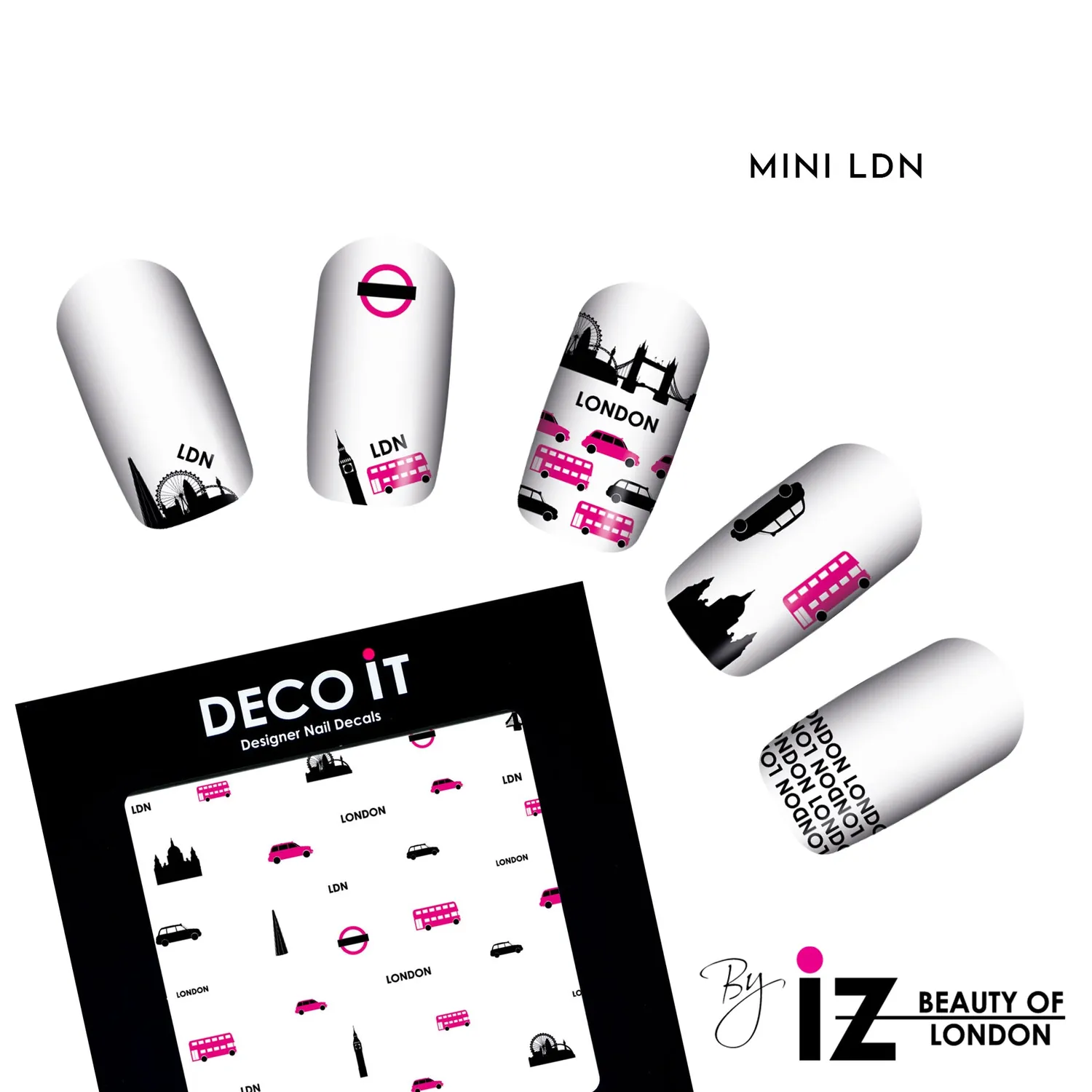 Iz Beauty Mini LDN nageldekalar London motiv