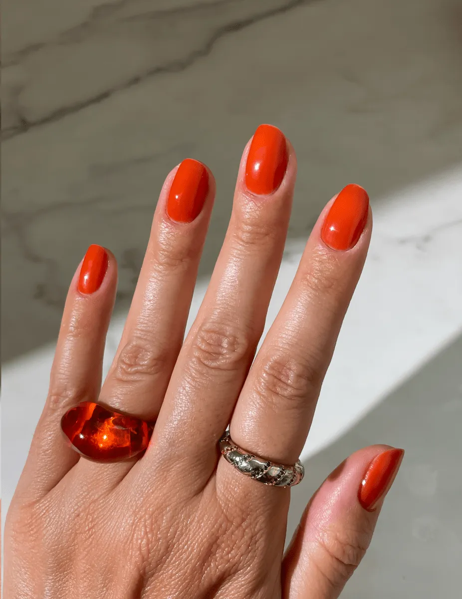 Le Mini Macaron Pumpkin Spice Latte gellack orange