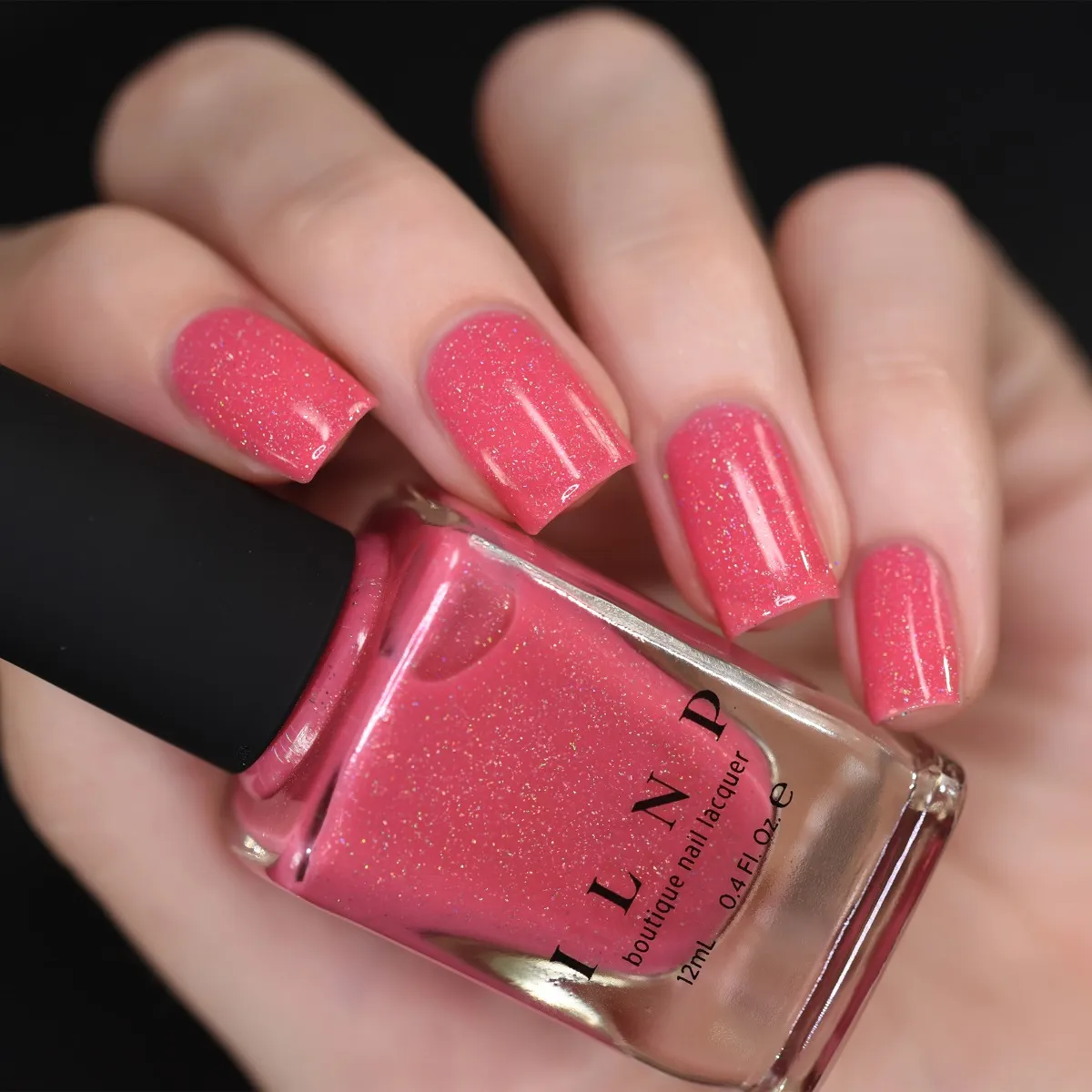 ILNP Sugar Lush Paper Heart nagellack rosa holo