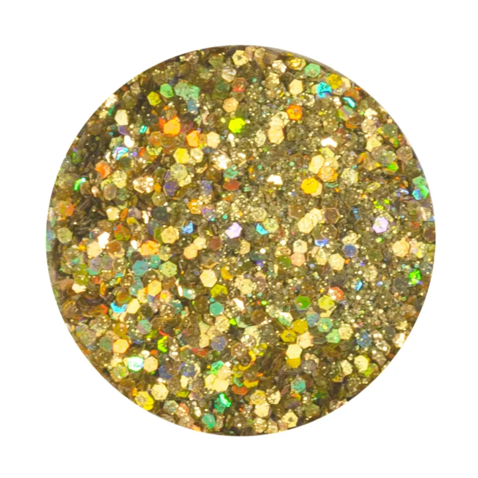 Iz Beauty Gold Rush nagelglitter 6g guld holografiskt