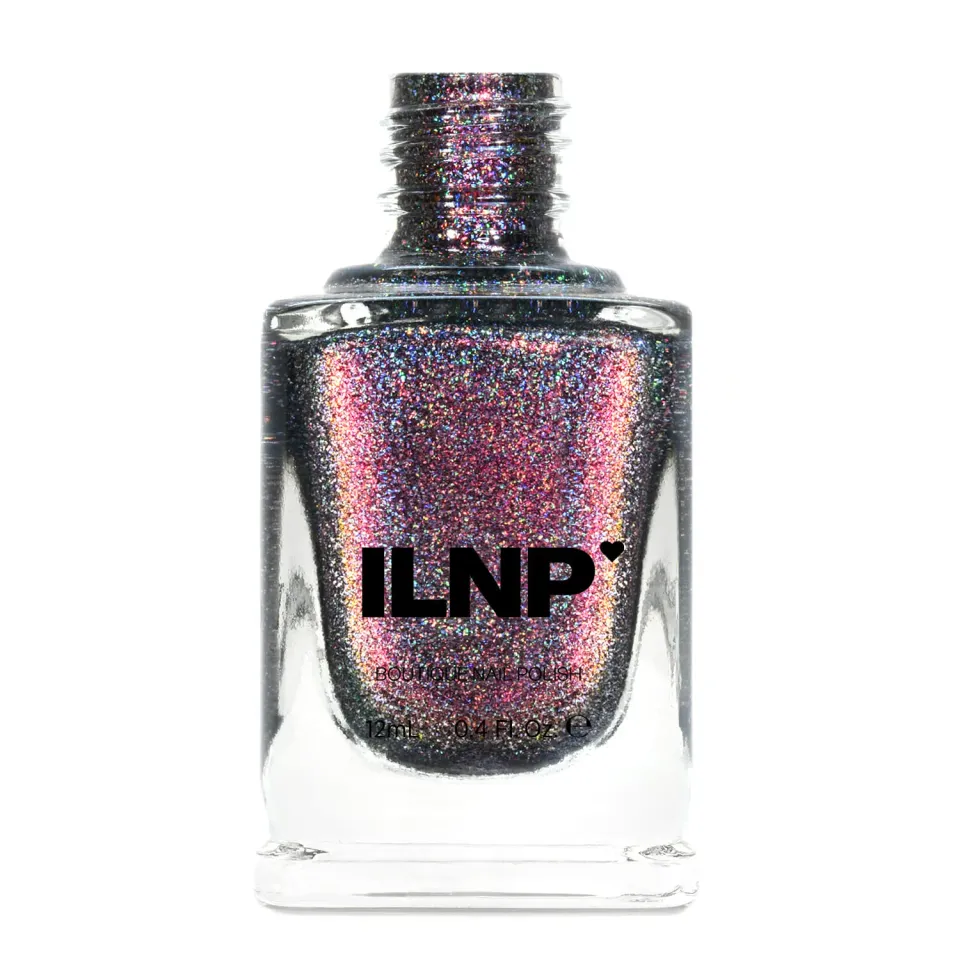 ILNP Revival nagellack holografisk svart röd
