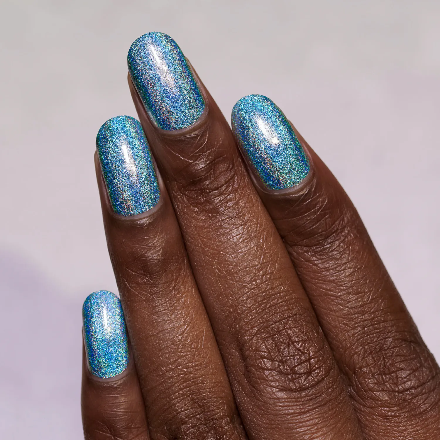 ILNP Aria nagellack holografiskt himmelsblått