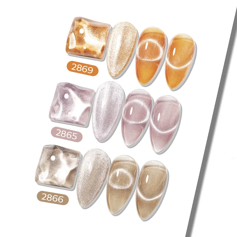Modelones Sun Glow gellack 6-pack cat eye brun
