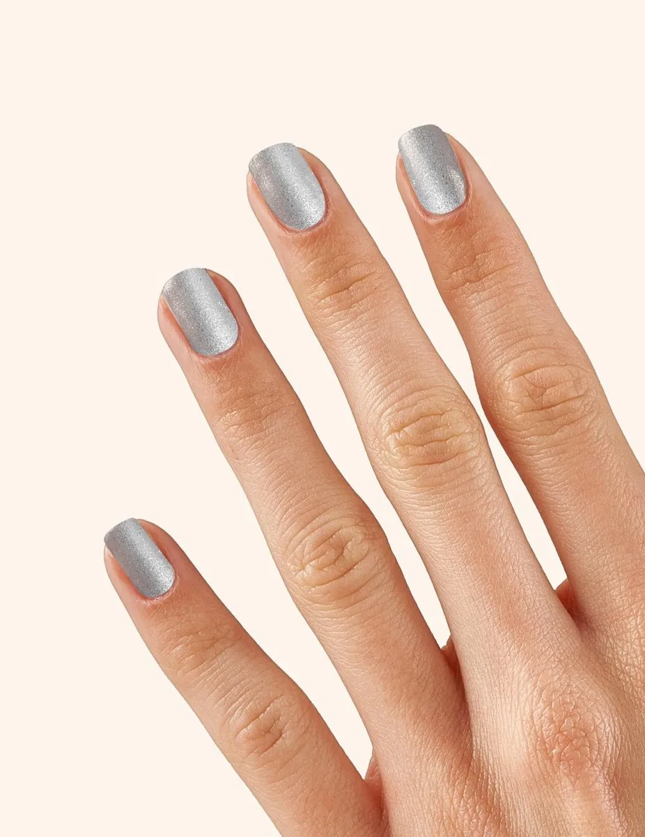 Le Mini Macaron Silver Disco nagellack silverglitter
