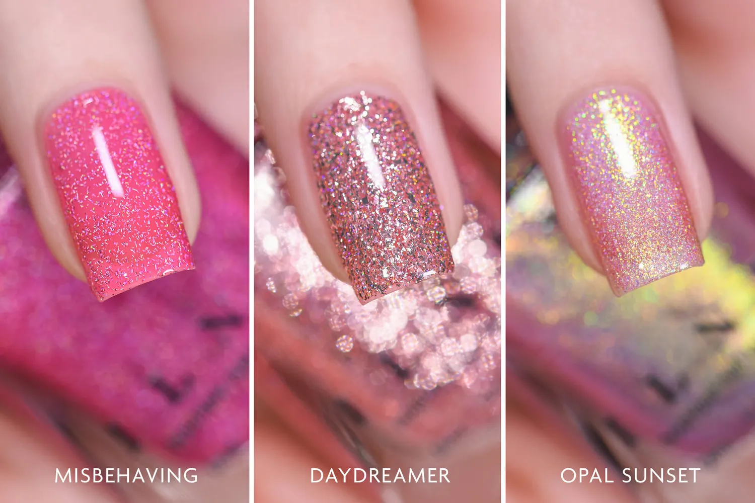 ILNP Pretty In Pink nagellackset 3-pack rosa