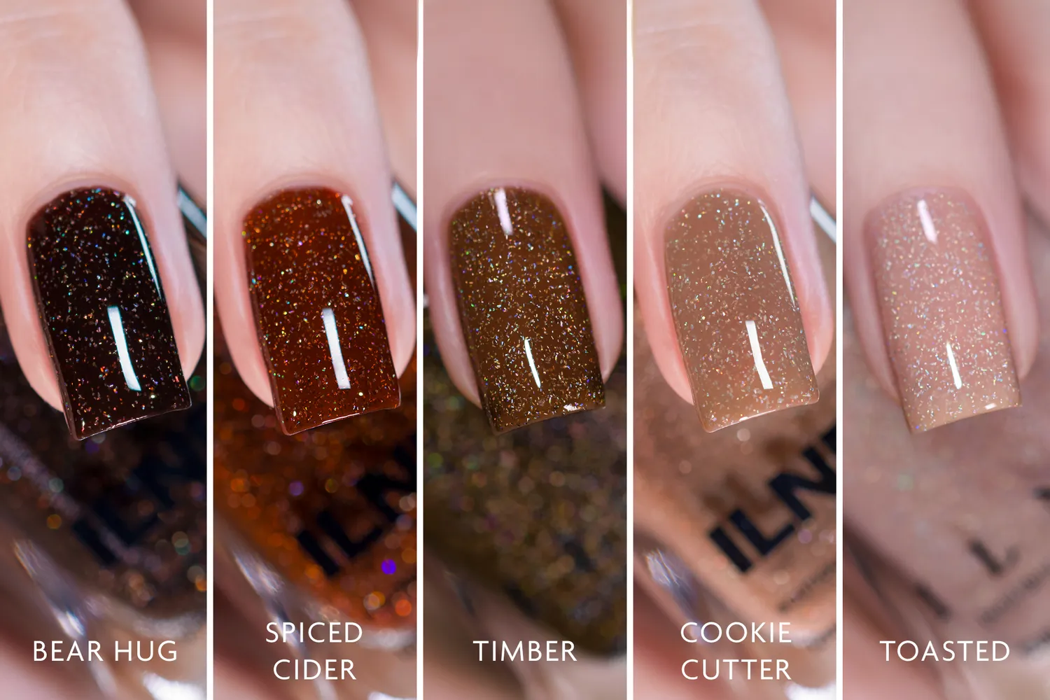 ILNP Holo Jelly Cafe nagellackset 5-pack kaffe