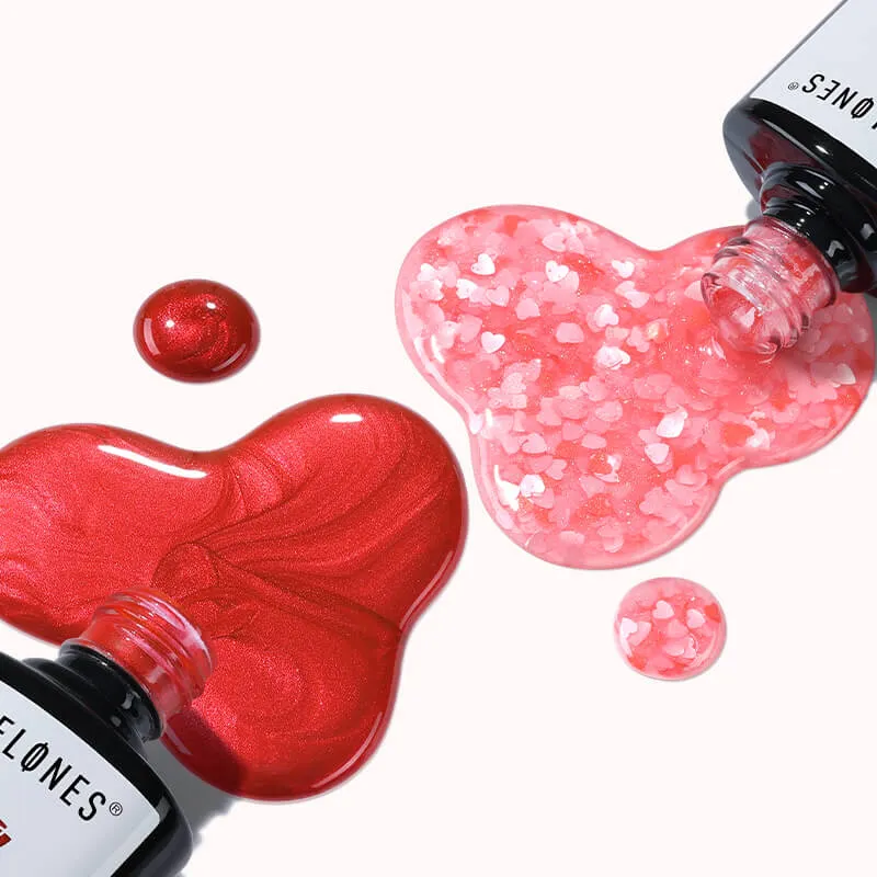 Modelones Lover Girl gellack 2-pack röd rosa