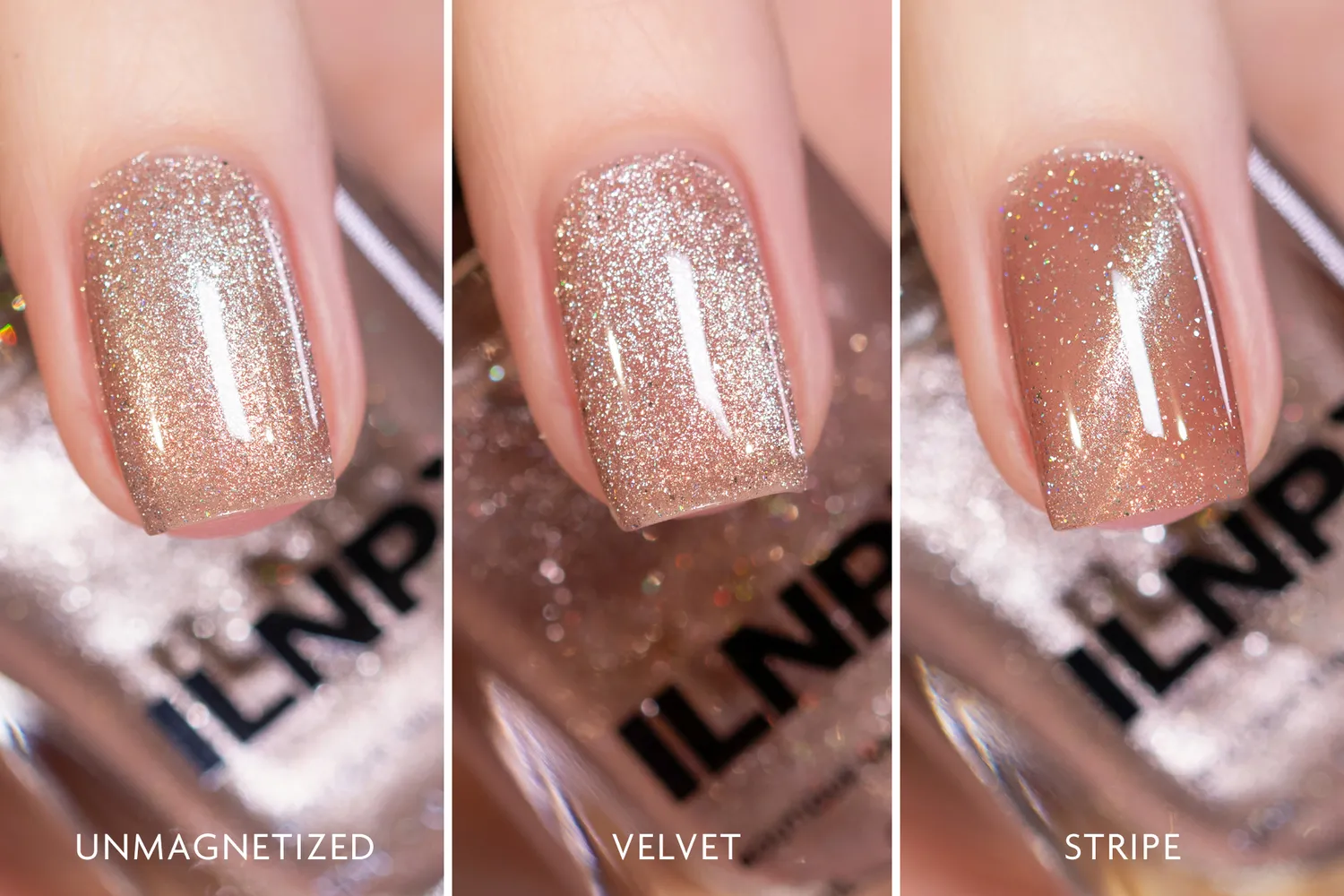ILNP Teddy nagellack magnetisk ljusbrun