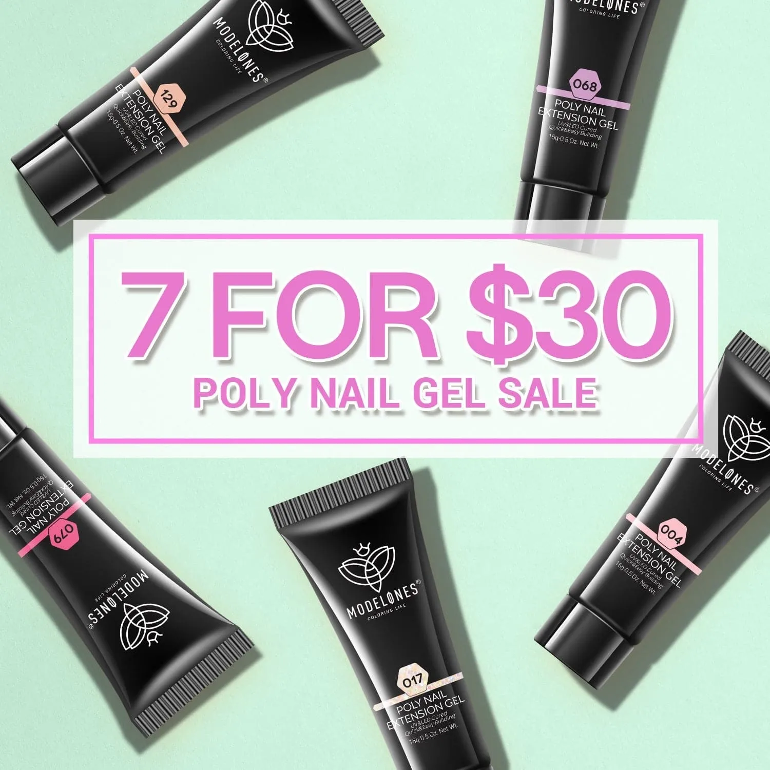 Modelones Poly Nail Gel polygel 15 g förlängning