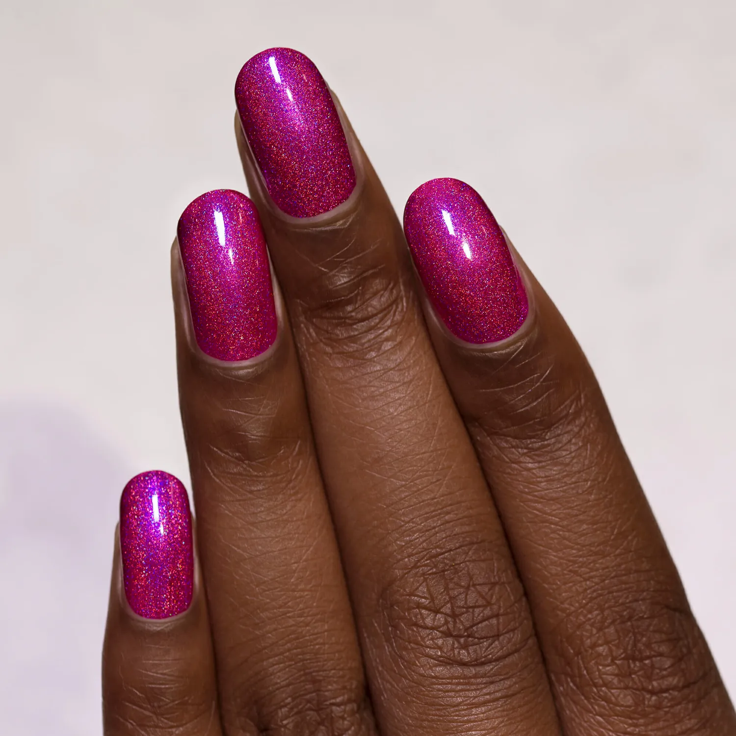 ILNP Bikini Bottoms nagellack magenta holografisk