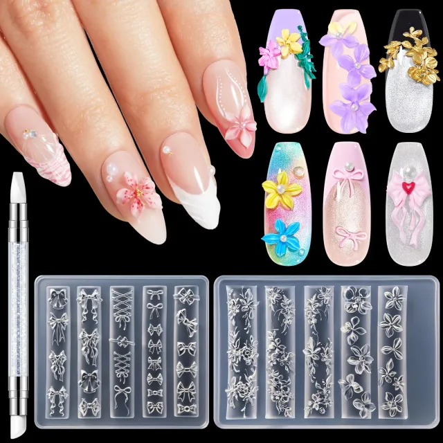 Modelones Paper Moon 3D silikonform nagelkonst