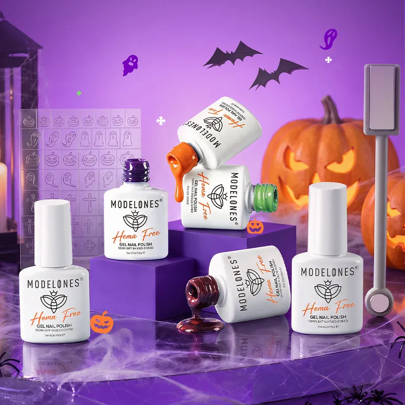 Modelones Spooky Hues gellack 6-pack HEMA-fri halloween