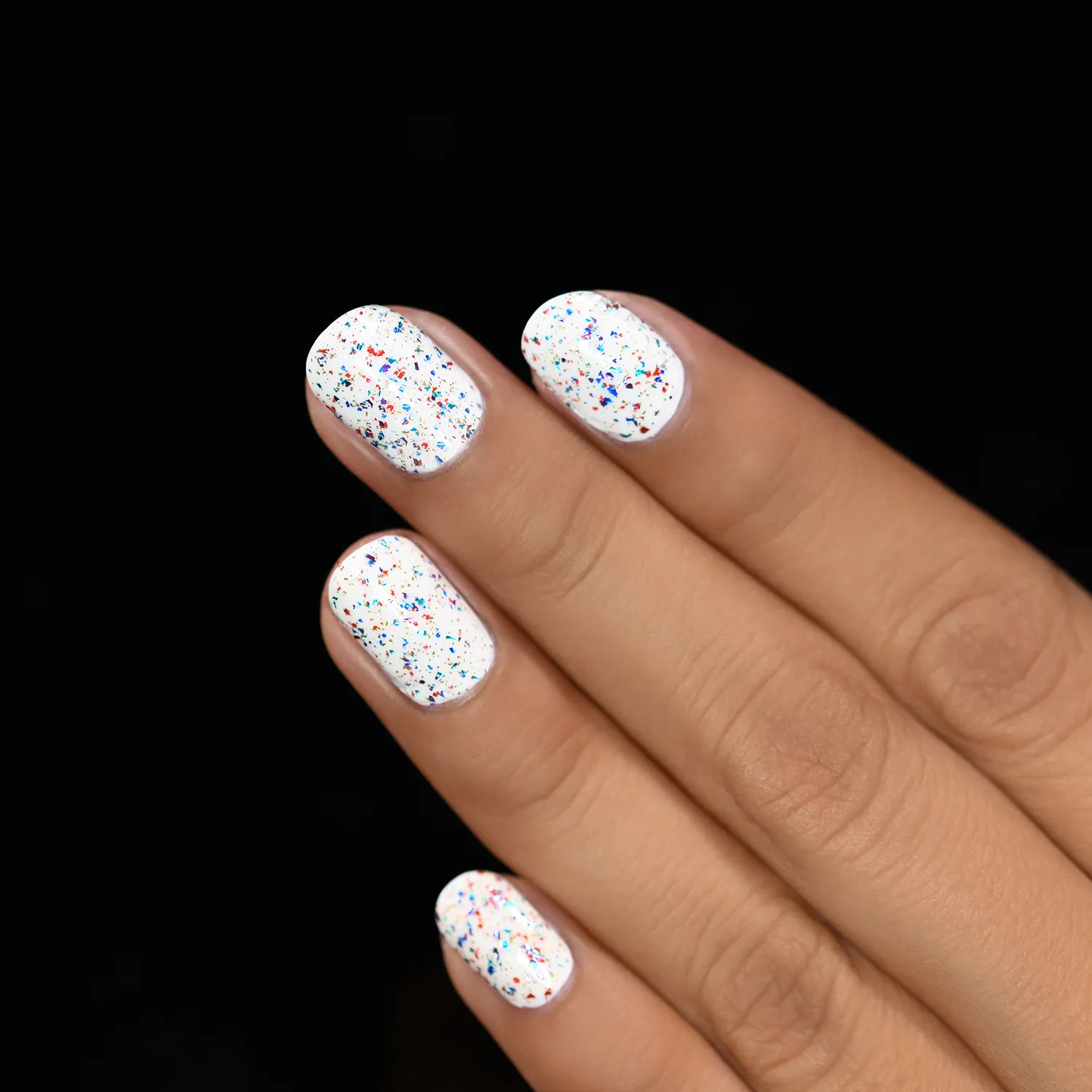 ILNP Confetti nagellack topper flerfärgad flakes