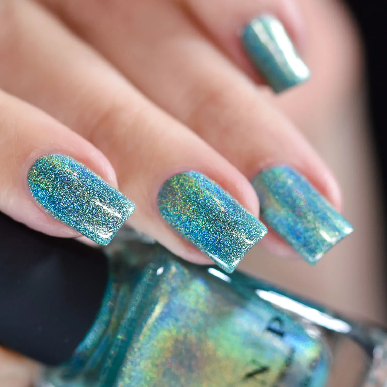 ILNP Ultra Holo Aerial View nagellack aquamarin