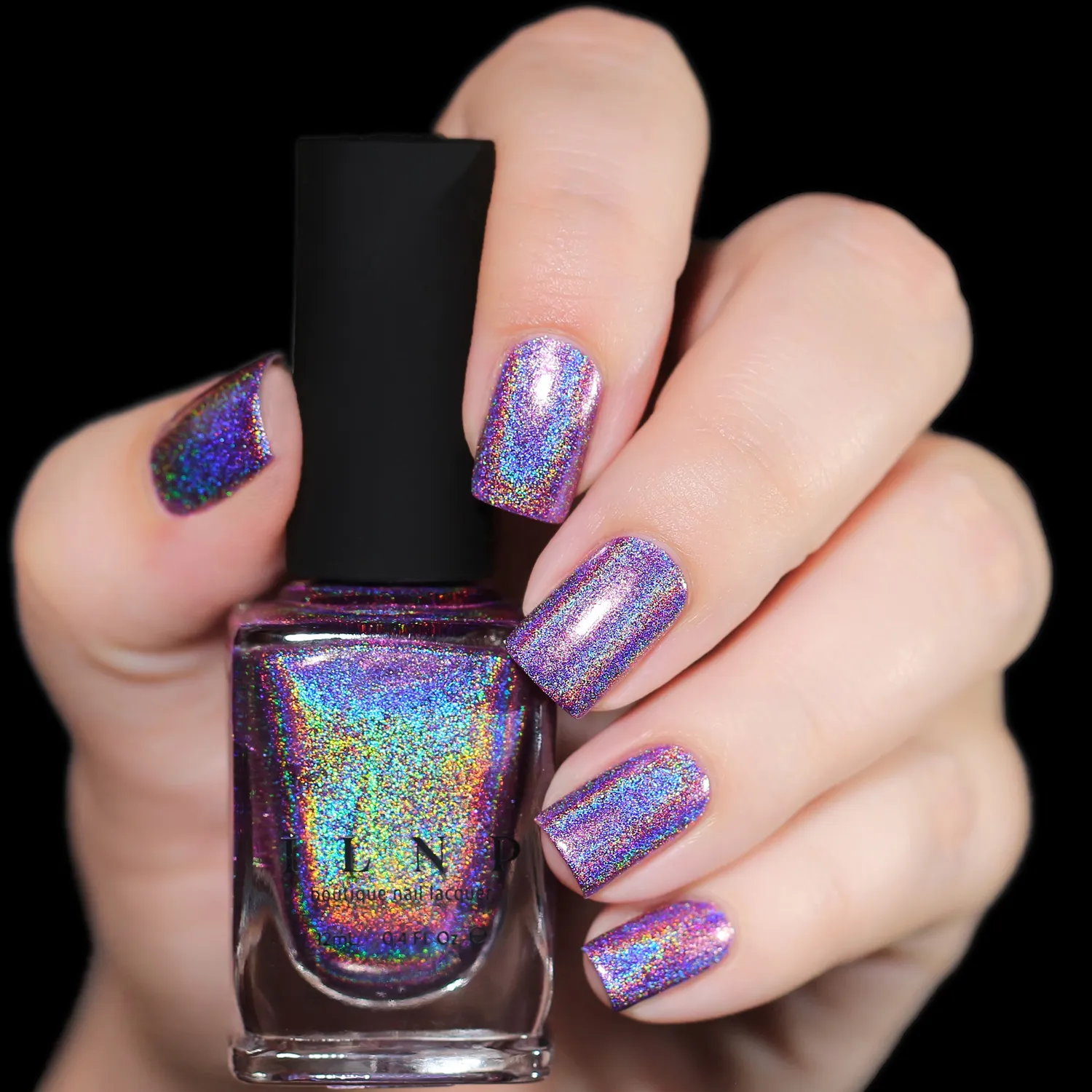 ILNP Ultra Holo Pick Me Up nagellack lila holografiskt