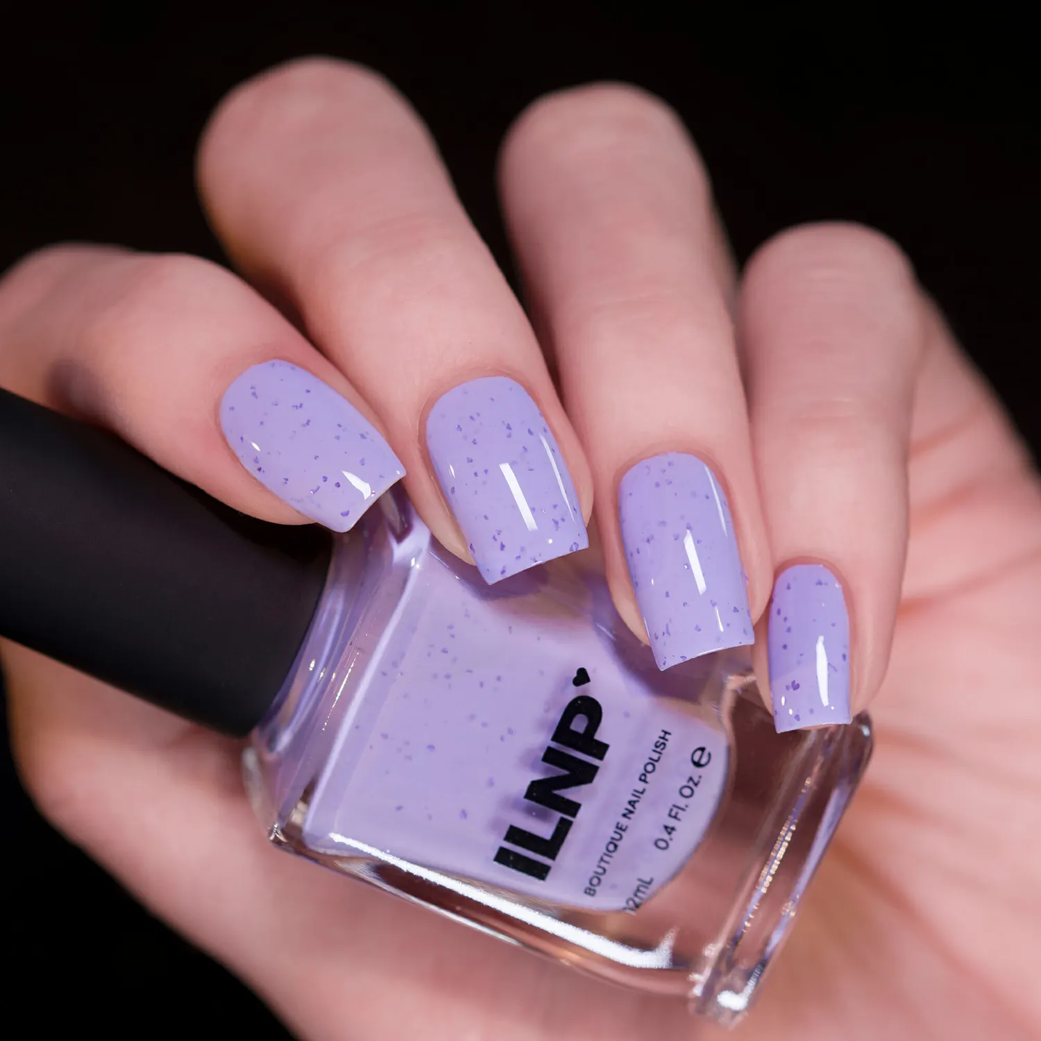 ILNP Lolly nagellack pastellila metallic flakes