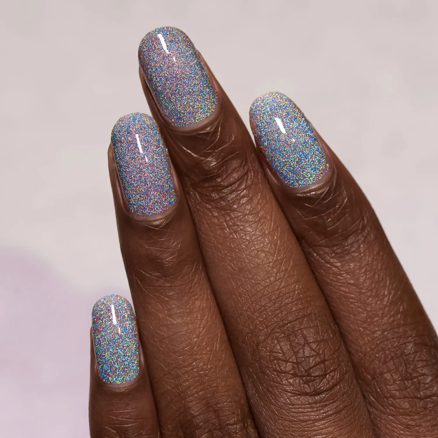 ILNP MEGA X nagellack holografiskt silverglitter