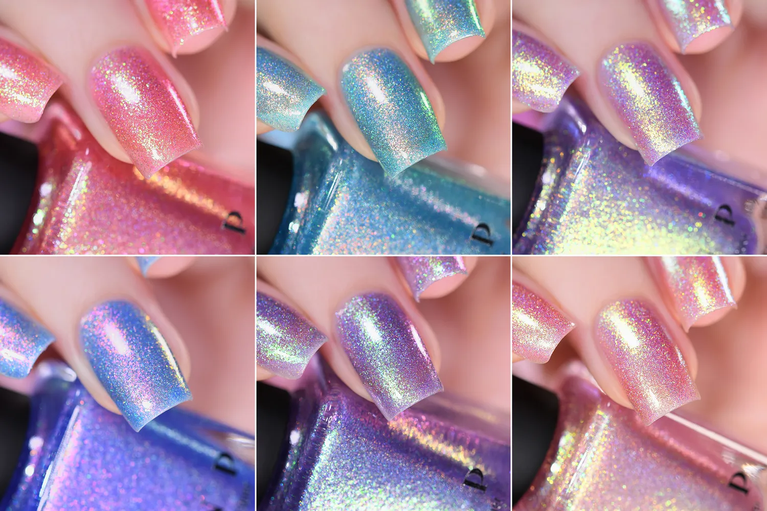 ILNP Summer Nights Collection nagellackset 6 lack holografiskt