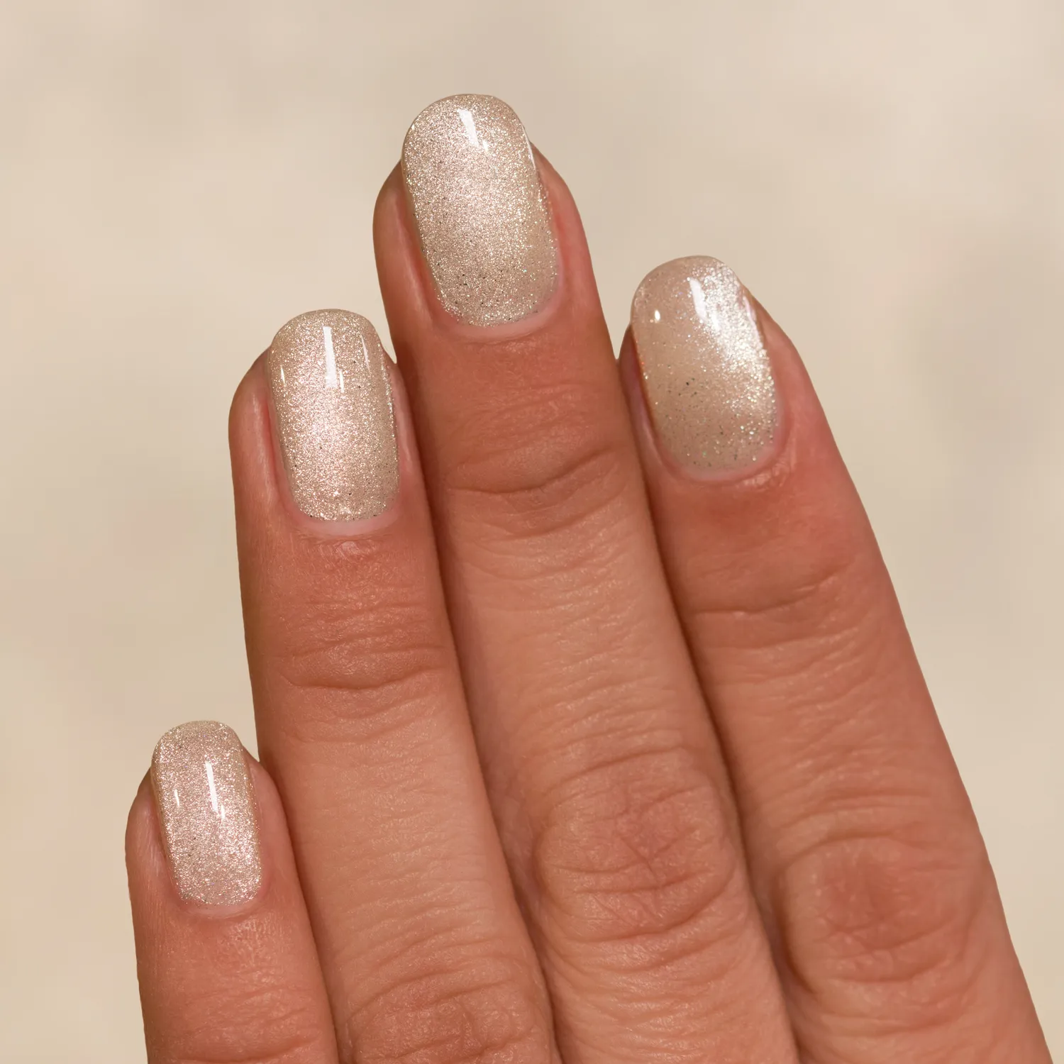 ILNP Velvet Cashmere nagellack beige magnetisk silver