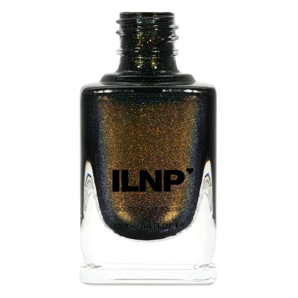 ILNP Shadow Grove nagellack svart holografisk