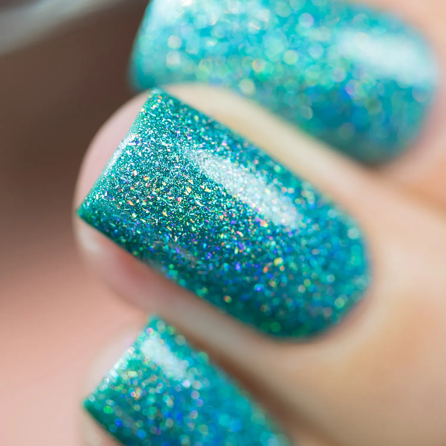ILNP Beach House nagellack aqua holografisk