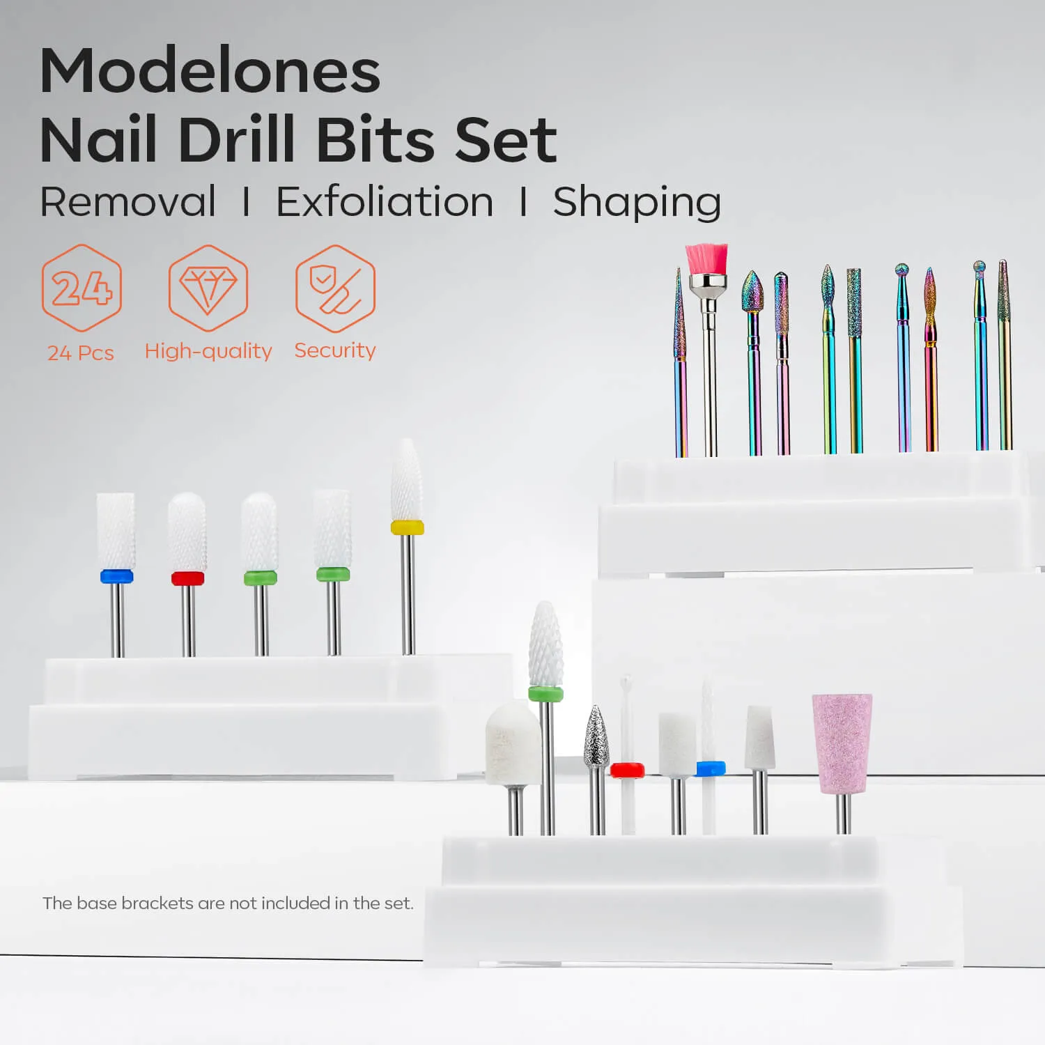 Modelones nagelborr bits-set 24 delar 3/32" universal