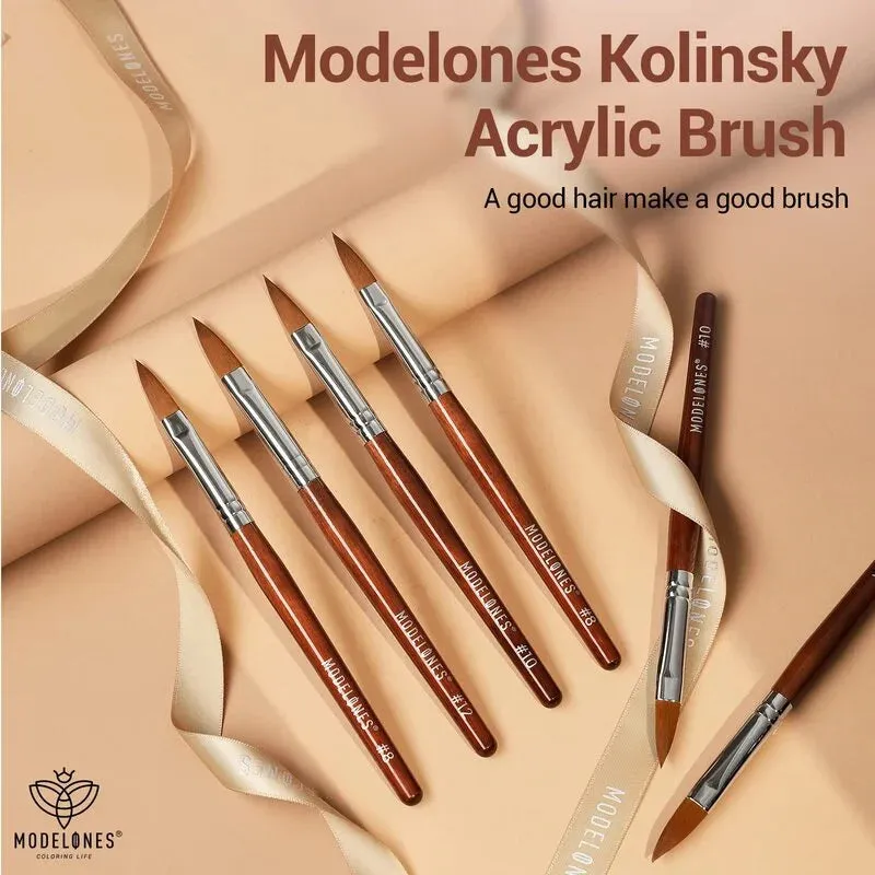 Modelones akrylpensel trio nagelpenslar 8/10/12
