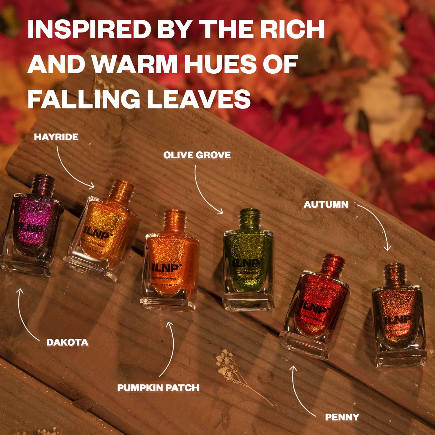 ILNP Harvest Collection nagellack set 6-pack höstnyanser
