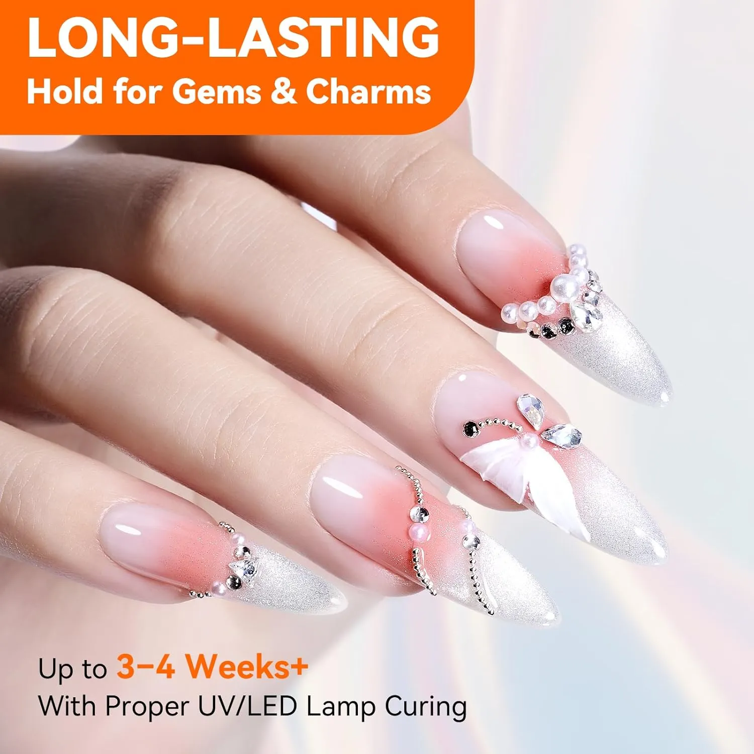 Makartt Rhinestone Glue nagellim sten-set starkt