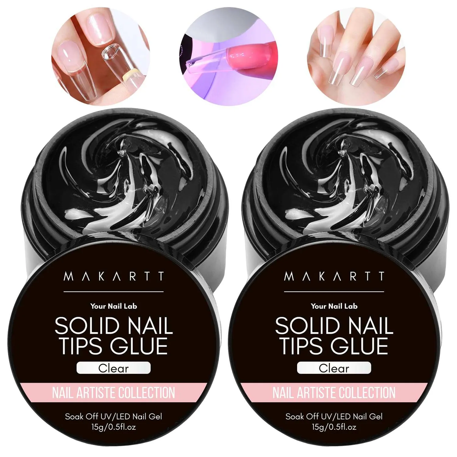 Makartt Solid Nail Gel nagellim clear 15g fast