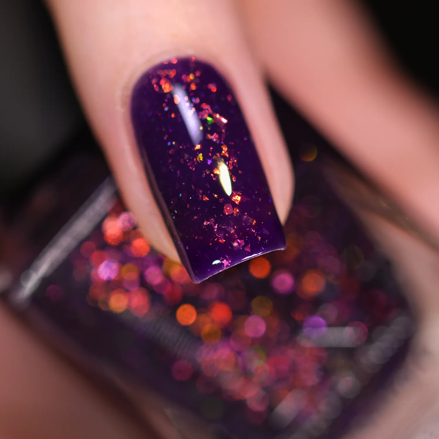 ILNP Haunted Jinx nagellack djupt lila jelly