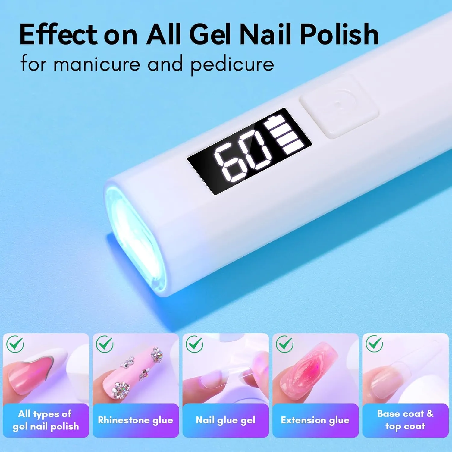 Makartt ColorPot Petal Veil nagelkit mini UV-lampa 5-i-1