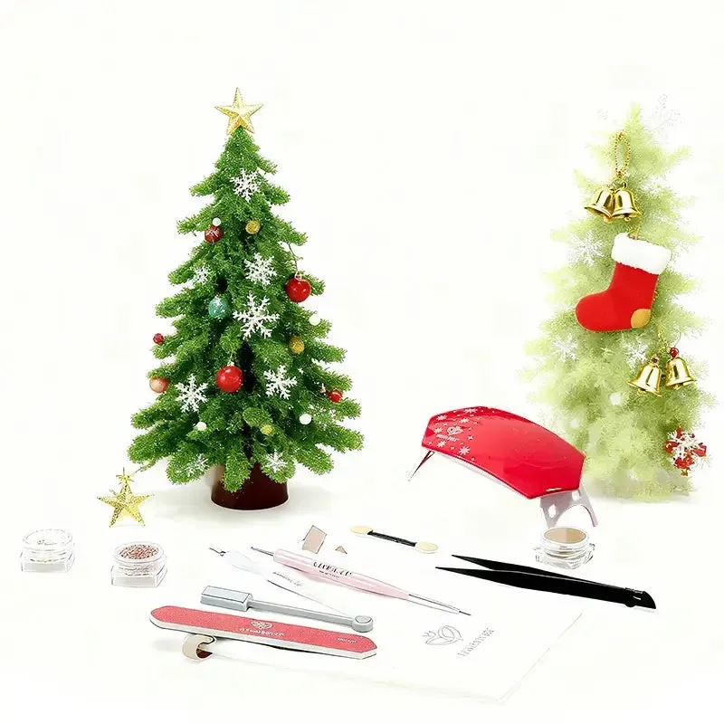 Modelones Christmas nagelverktyg set mini lampa