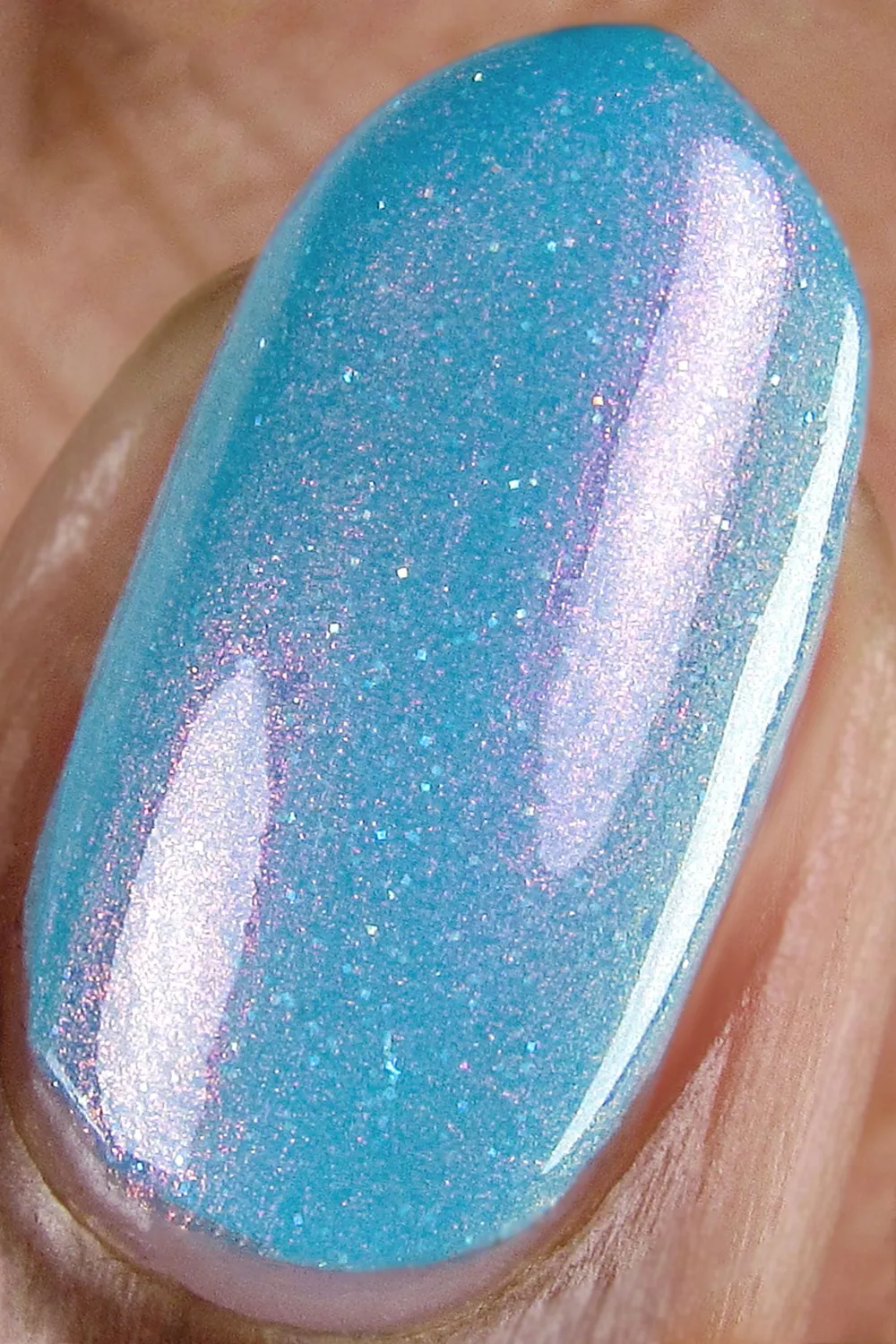 Cirque Colors Palm Springs nagellack cyanblått shimmer