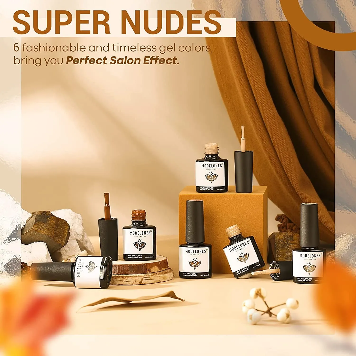 Modelones Fall Lovers gellack 6-pack höst krämig