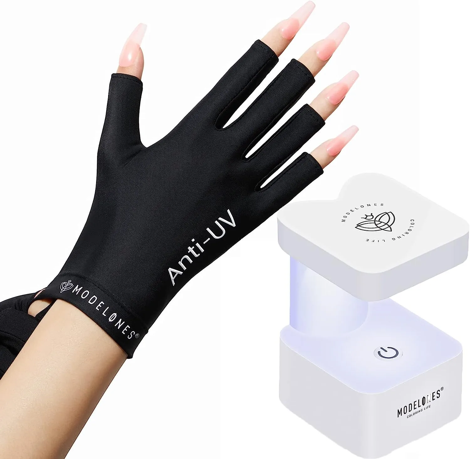 modelones Anti-UV Light Glove For Nails Salon uv-handske 4 färger