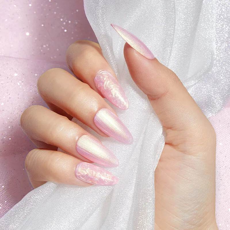 Modelones Inspire Gel Warm Land gellack 15 ml rosa shimmer