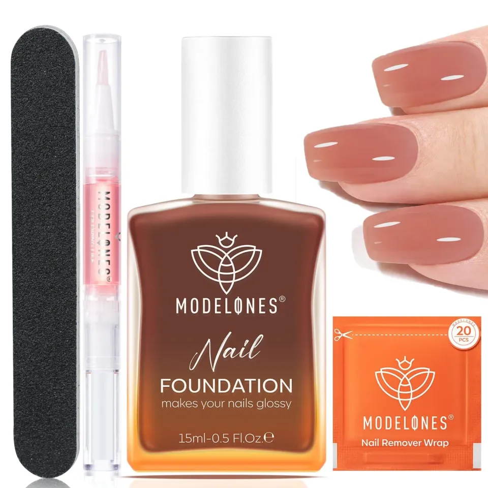 Modelones nagelstärkare kit rose brown 23 delar