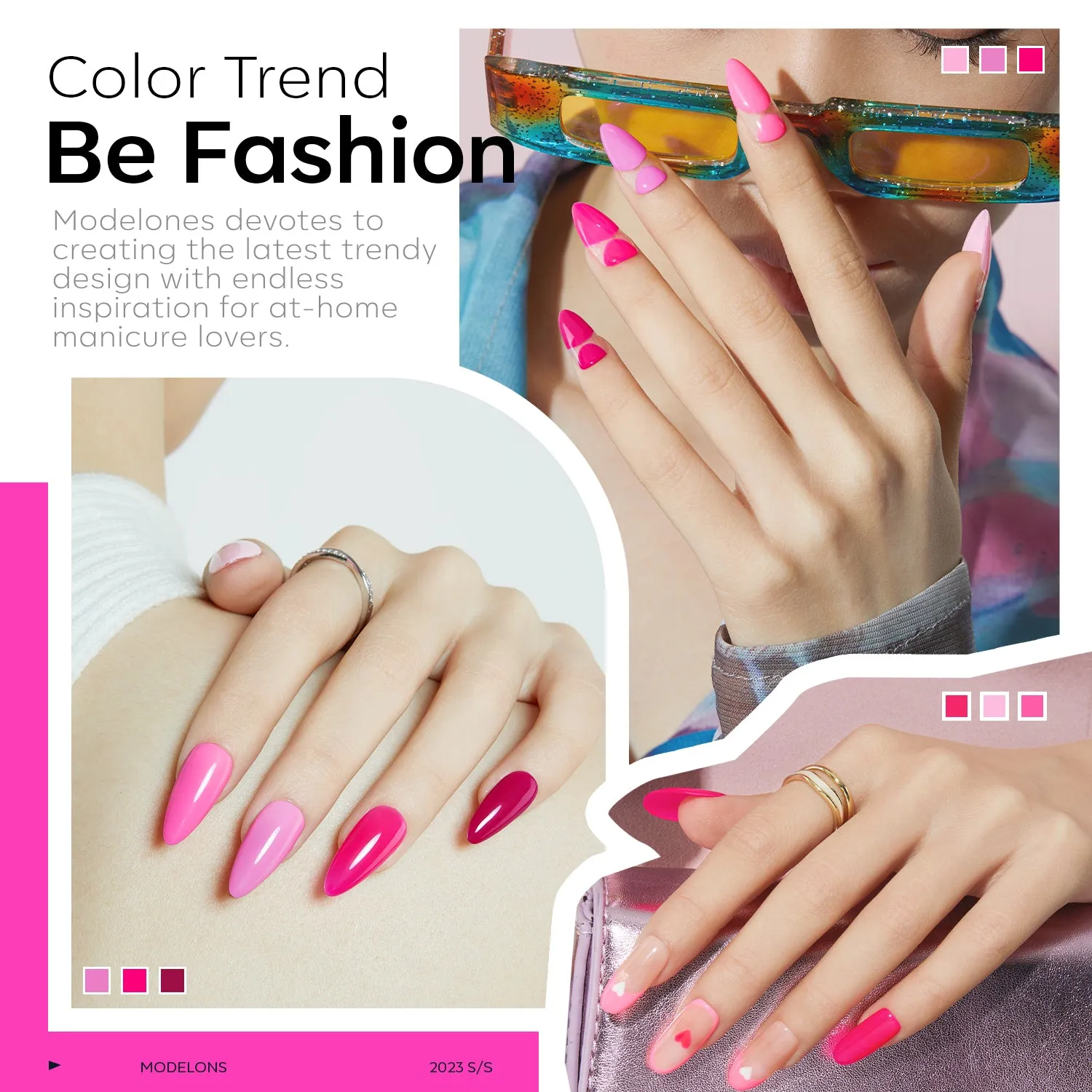 Modelones You Look Perfect Tonight gellack 6-pack rosa