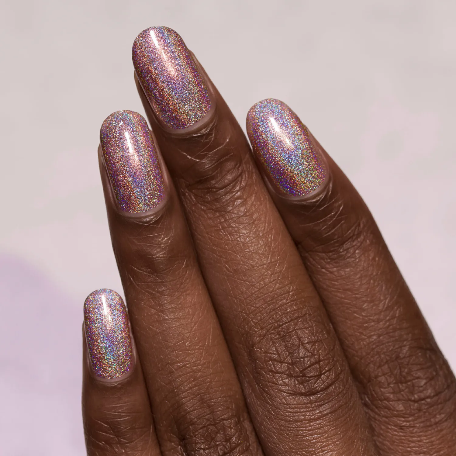 ILNP Ultra Holo Soft Focus nagellack beige holografiskt