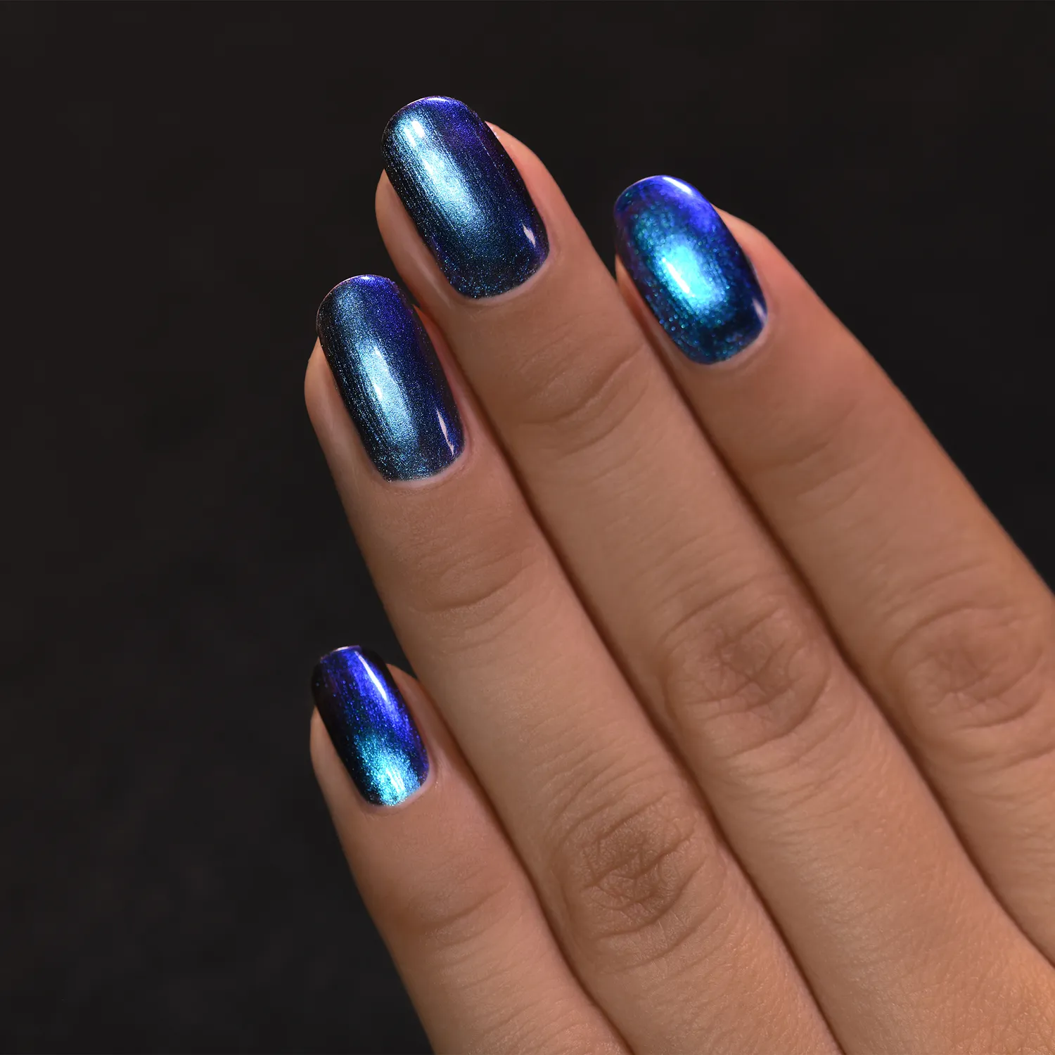 ILNP Shockwave nagellack blå-lila krom