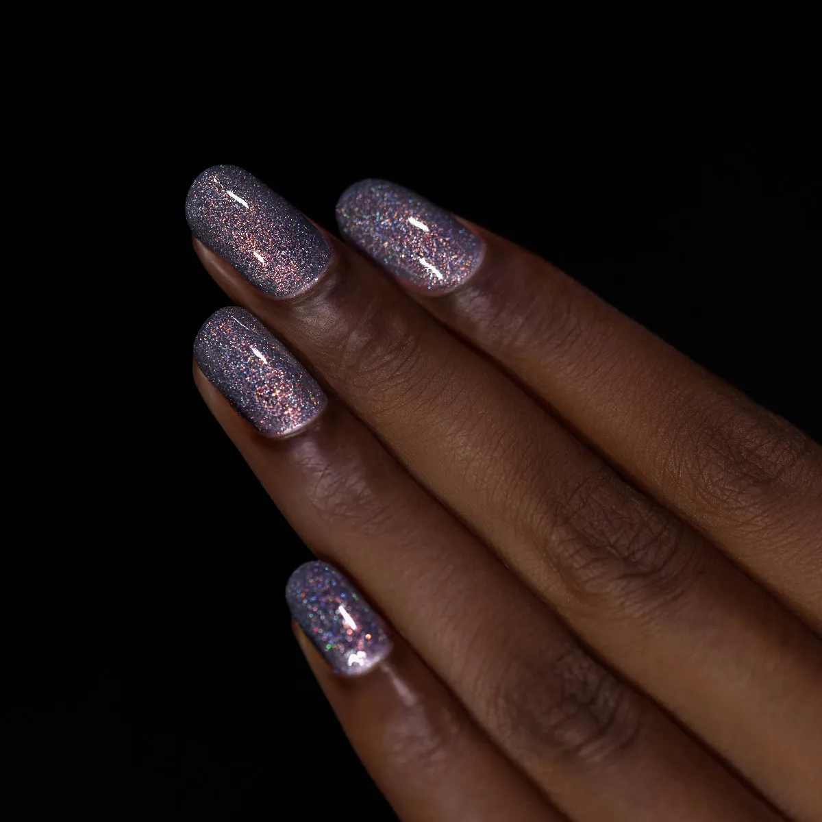 ILNP Chateau nagellack grått holografiskt skimmer