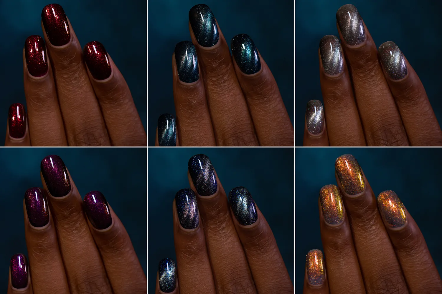 ILNP Coven nagellack set 6-pack mörka skiftande