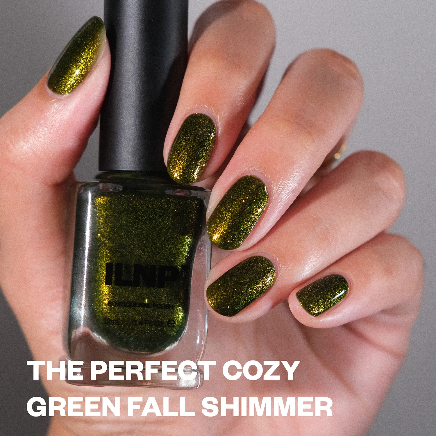 ILNP Harvest Olive Grove nagellack olivgrön skimmer