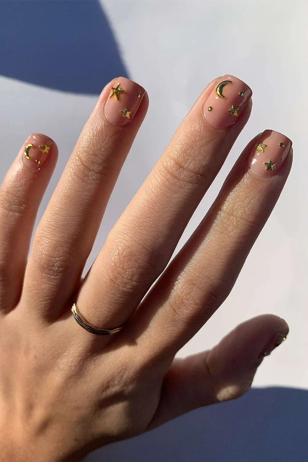 Cirque Colors Celestial Charms nageldekorationer guld silver
