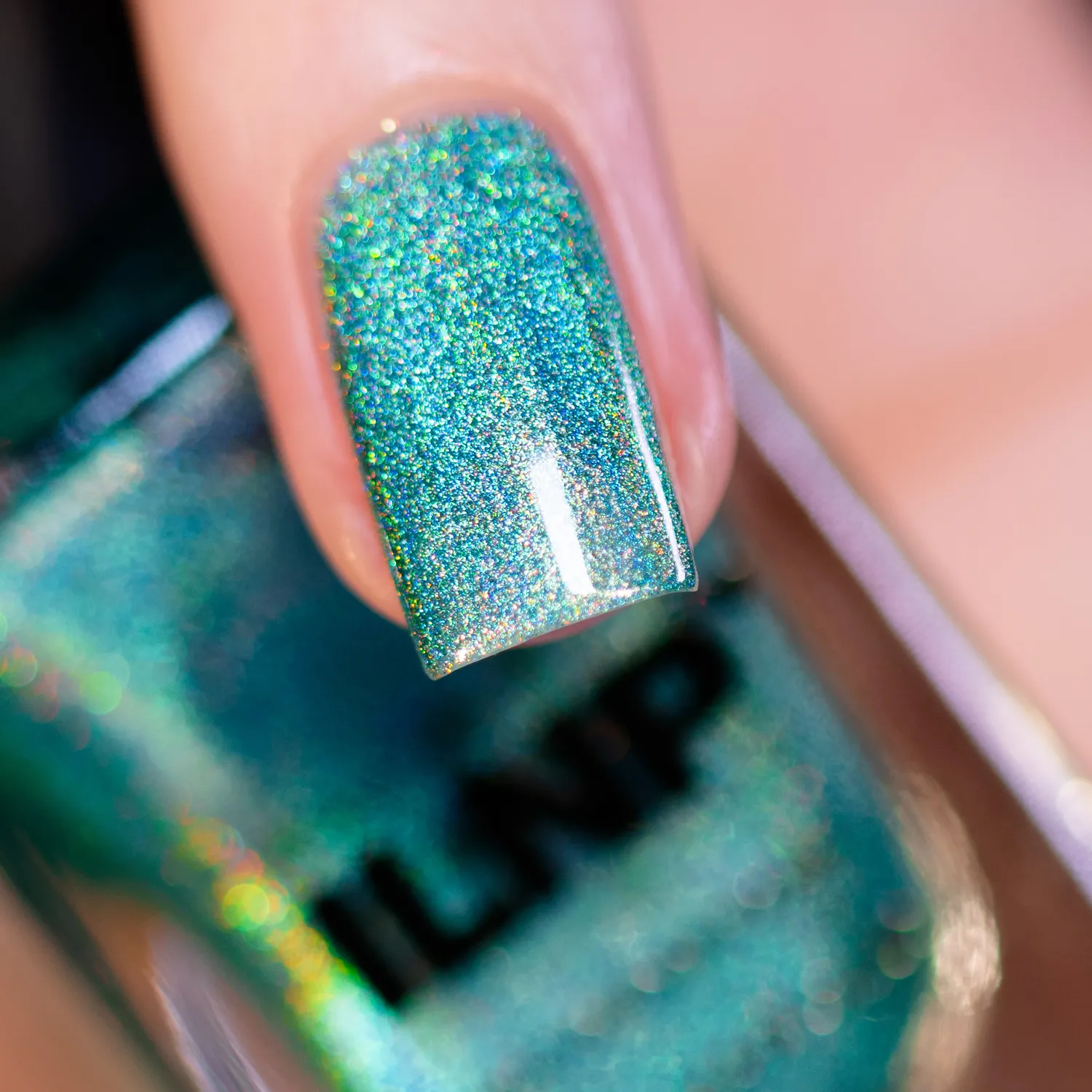 ILNP Ultra Holo Aerial View nagellack aquamarin