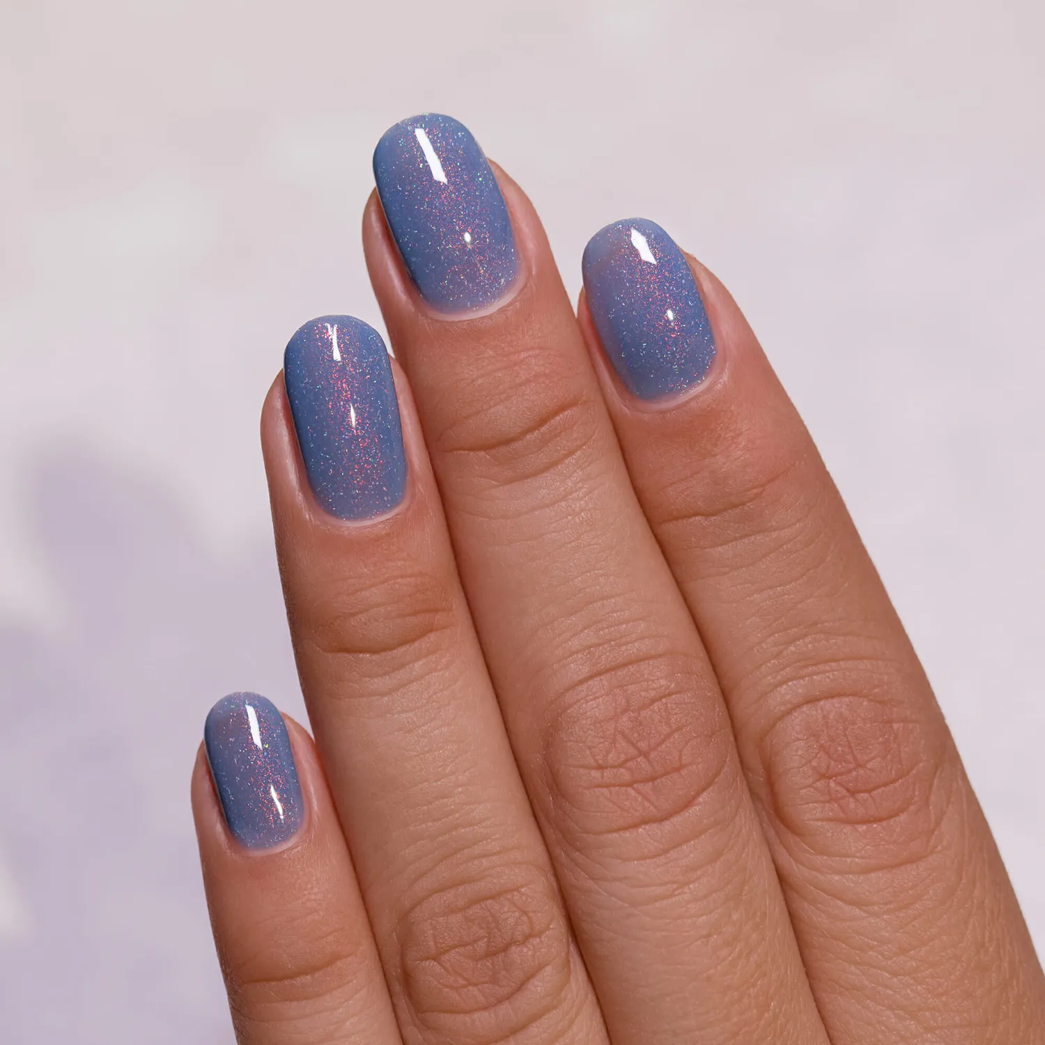 ILNP Southwest Dusk To Dawn nagellack duvblå glitter