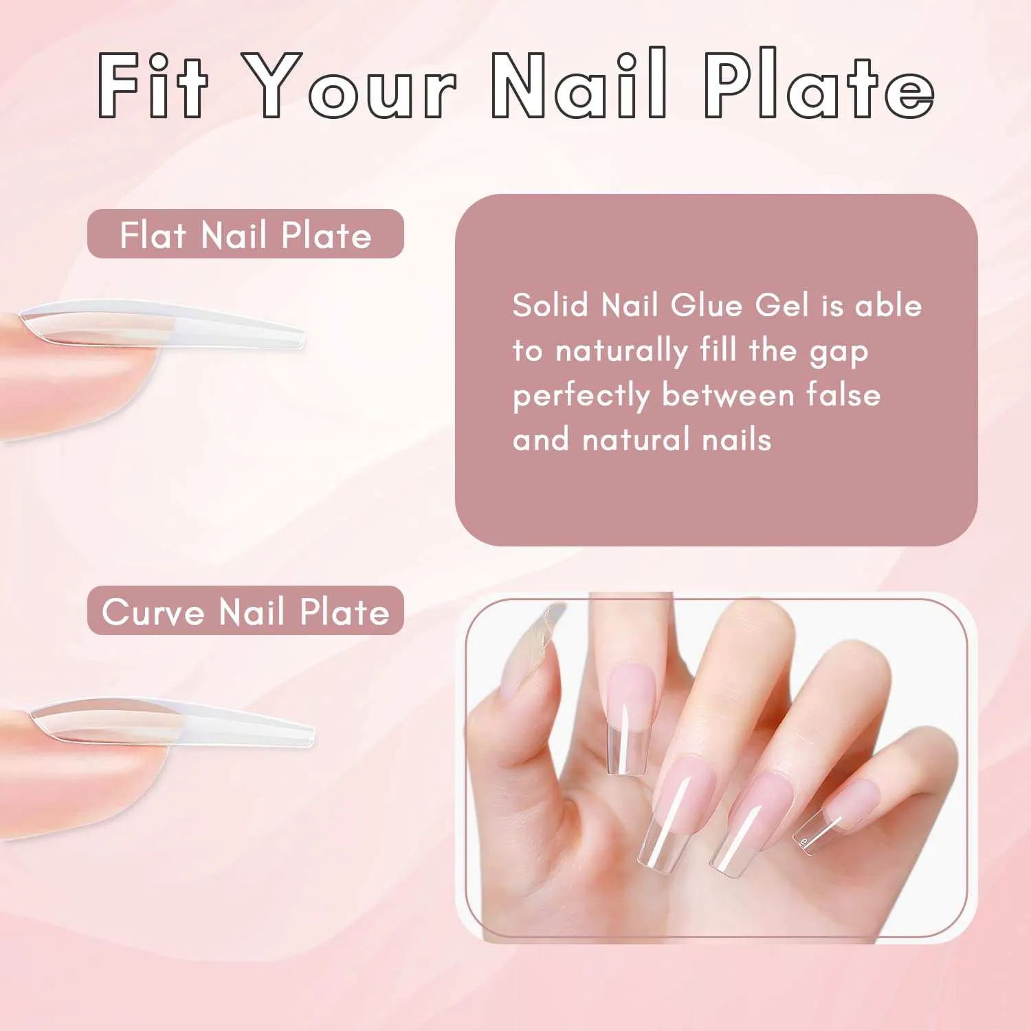 Makartt Solid Nail Gel nagellim clear 15g fast
